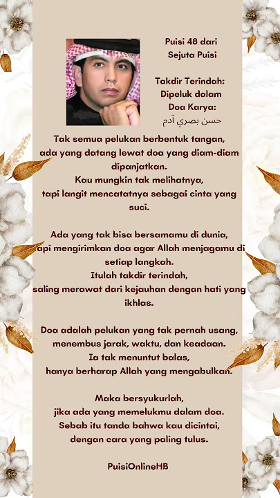 Takdir Terindah: Dipeluk dalam Doa #TakdirTerindah#DipelukDalamDoa#PuisiDoa#DoaTulus#HikmahOnlineHB