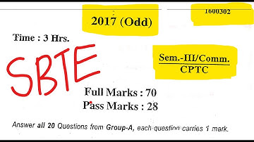Cse 3rd sem c language CPTC 2017 previous year question bank || computer science engineering