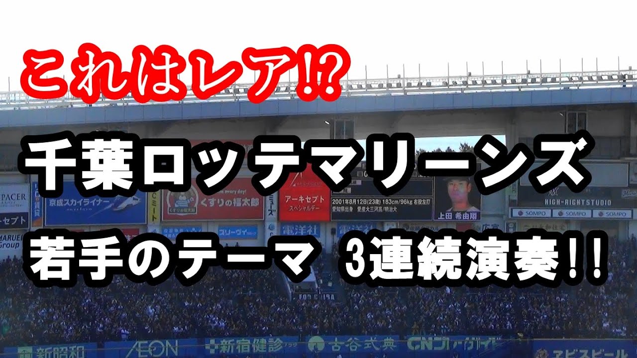 千葉ロッテマリーンズ 若手テーマ３連発!! BLACK BLACK DAY version
