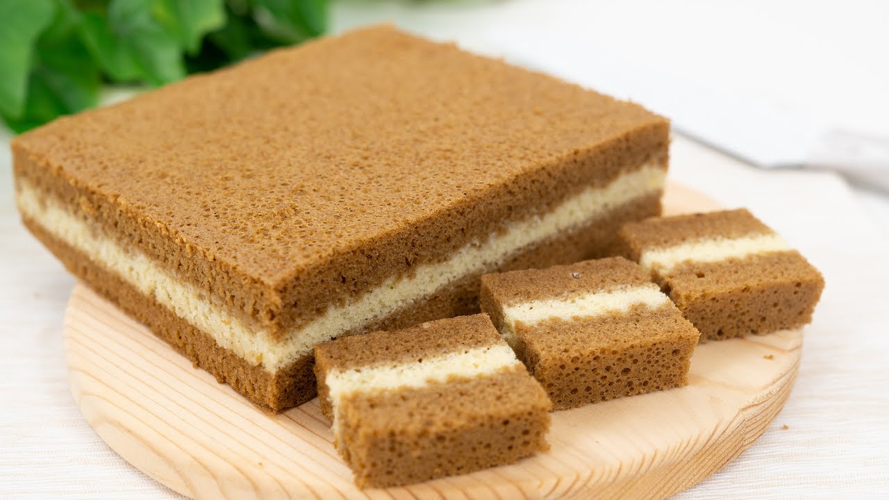 Steamed Coffee Layered Cake | Soft & Fluffy 蒸咖啡蛋糕 松软湿润