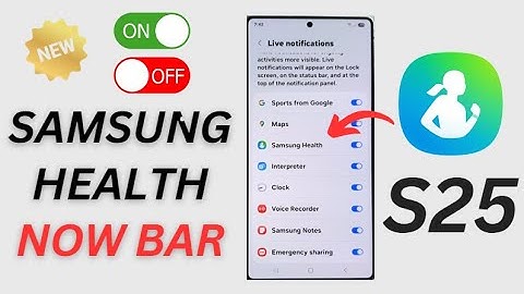 🔥 How to Enable or Disable Samsung Health in Now Bar on Galaxy S25/S25+/Ultra!