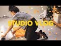 STUDIO VLOG (HUGE PAINTINGS + COMMISSION Q&A)