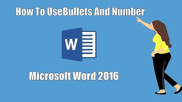 MS word 2016 Tutorial in Hindi / Urdu : Bullets & Numbering