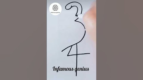 DRAWING tutorial of a beautiful flamingo - very easy. #shorts ,#cute