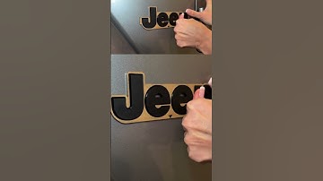 😳 Custom Black JEEP Fender Emblems From Gladius OffRoad #shorts