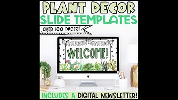Plant Google Slides Template | Distance Learning