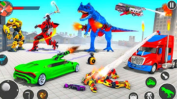 Limo car Dino Robot Multi transformation Game | Android iOS gameplay