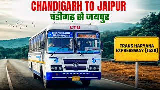 Chandigarh to Jaipur in CTU BS6 Express Bus I Trans Haryana Expressway I सीटीयू की नई एक्सप्रेस बसें screenshot 5