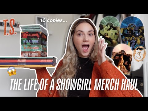 I BOUGHT 16 COPIES OF THE LIFE OF A SHOWGIRL... || THE LIFE OF A SHOWGIRL MERCH HAUL 🧡