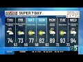 Super 7 Day First Alert Forecast: Thursday, June 25, 2026