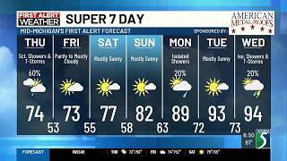 Super 7 Day First Alert Forecast Thursday June 25 2026