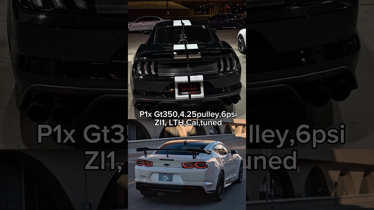 10speed Camaro zl1 vs m6speed procharged Shelby gt350 