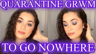 Lavendar Quarantine Eyes GRWM To Go NOWHERE | Samantha Marie