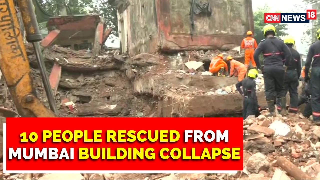 Mumbai Building Collapse | 1 Dead and Several Feared Trapped | Rescue ...