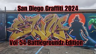 San Diego Graffiti Volume 54 Circa 2024 Battlegroundz Style Competition Camera Clan
