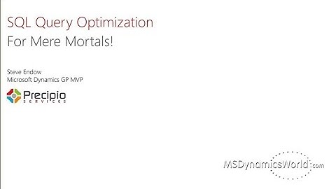 SQL Query Optimization for Mere Mortals!