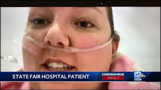 Woman receiving treatment at Alternative Care Facility