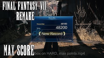 Whack-a-Box Minigame MAX SCORE 48200 (Hard) - Final Fantasy 7 Remake in 4K | PS4 Pro