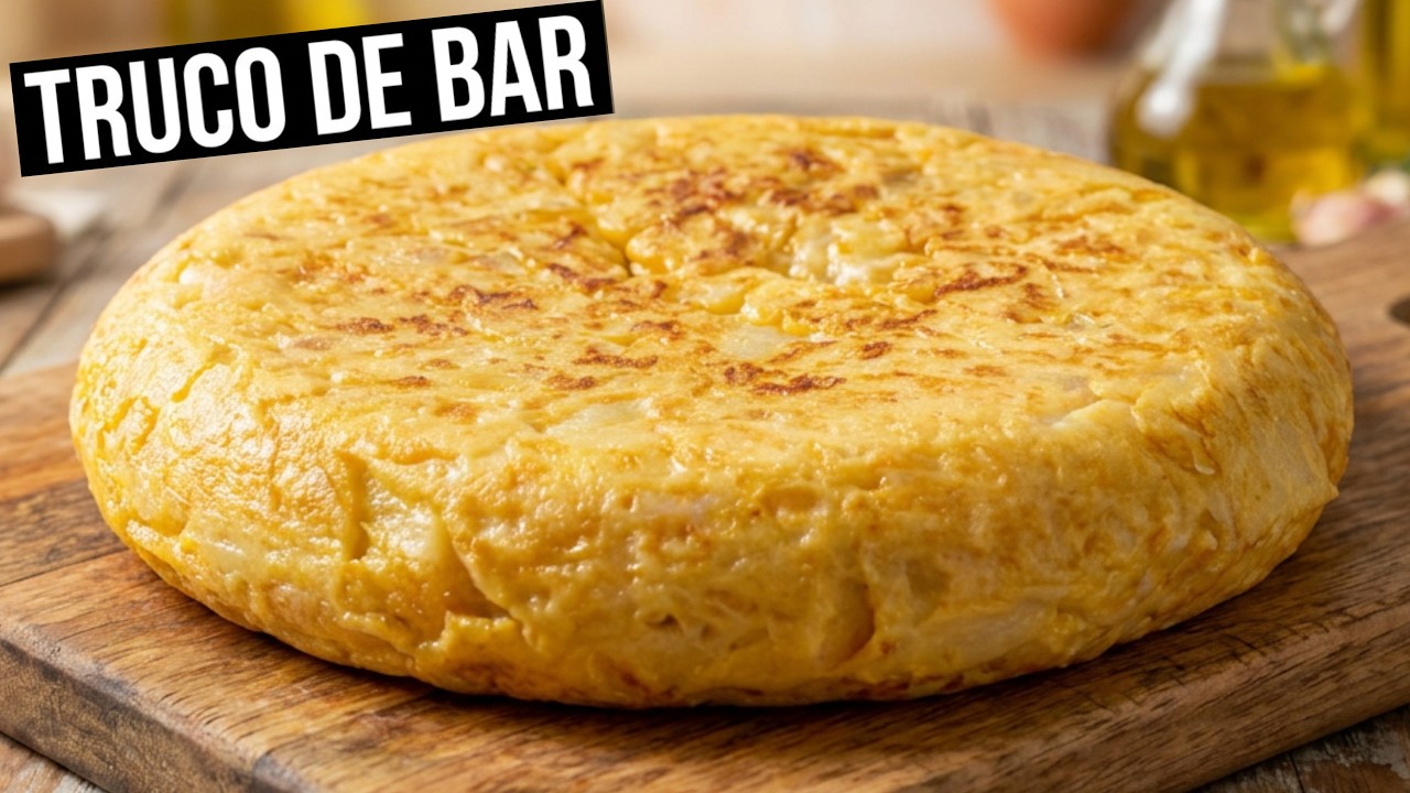 TORTILLA ESPAÑOLA en 10 MINUTOS 🥔😱 | El TRUCO de los BARES para que quede PERFECTA