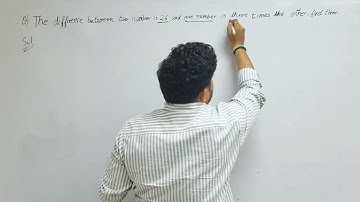 the difference between two numbers is 26 and one number is three times the other find them class 10