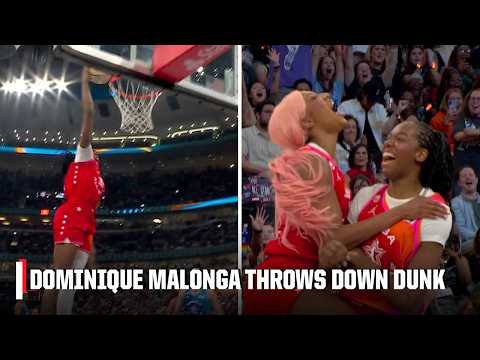 Dominique Malonga THROWS DOWN A DUNK in the WNBA All-Star Game 🔥 | WNBA on ESPN