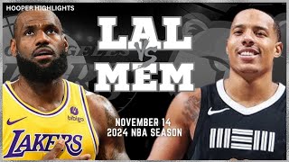 Los Angeles Lakers vs Memphis Grizzlies Full Game Highlights | Nov 14 | 2024 NBA Season