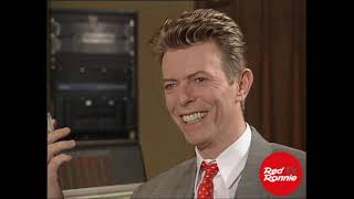 DAVID BOWIE talks about his mother and wedding music for Iman, Backstage interview february 25, 1993