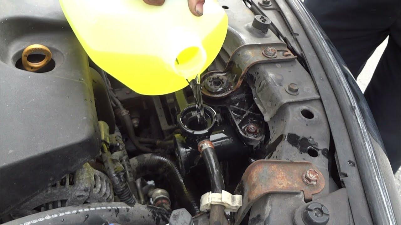 2009 corolla coolant change 2006-2013 - YouTube