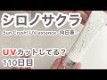 シロノサクラはUVカットできてるの?【110日目】