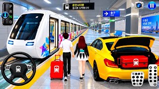 🚕 Yellow Taxi Meets Metro Station! 🚇🔥 A Crazy Travel & Car Adventure 😱 screenshot 5