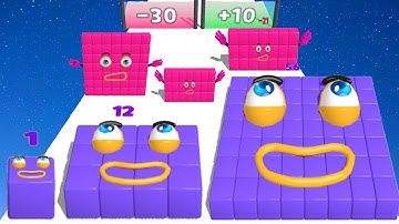 Numberblock Run 3D - Blocks And Numbers (Max Level) ASMR Gameplay