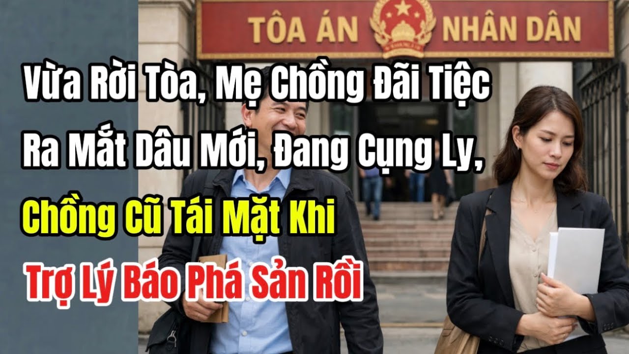 Vừa Rời Tòa, Mẹ Chồng Đãi Tiệc Ra Mắt Dâu Mới, Đang Cụng Ly,CK Cũ Tái Mặt Khi Trợ Lý Báo Phá Sản Rồi