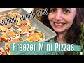 Mini Pizzas: FREEZER MEAL SNACK or LUNCH IDEA