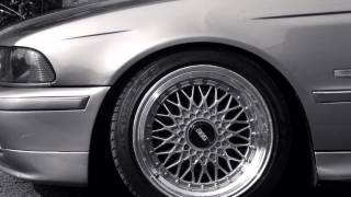 BMW E39 528i M52B28 Aspen Silver with BBS Rims