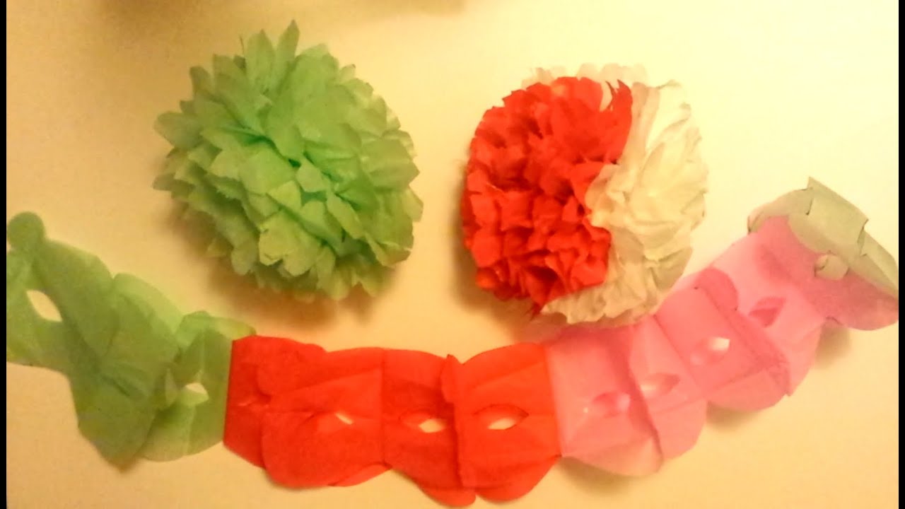 Festoni di carnevale decorazioni tutorials mediatour youtube Come creare festoni di carta