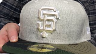 SF Giants '2T-HEATHER' Oatmeal-Army Fitted Hat by New Era
