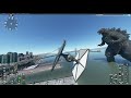 Tie Fighter Buzzes Godzilla - Microsoft Flight Simulator