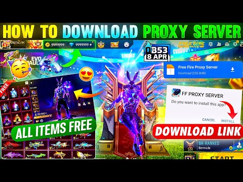 HOW TO DOWNLOAD PROXY SERVER IN FREE FIRE, HOW TO USE PROXY SERVER IN FREE FIRE, VIP PROXY SERVER