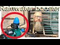 How to use rainwater in your house . Installing a booster pump.