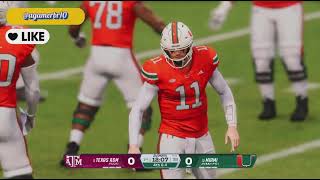 Gameplay Vídeo Game Texas Am Vs Miami Playstation 5