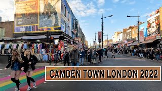 Camden Town & Camden Market London 2022 | London Market Walk [4K]