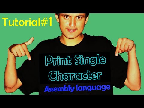 How to print character in assembly language (Hindi, Urdu).