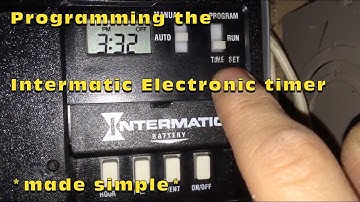 Programming Intermatic Electronic Timer Model ET100C