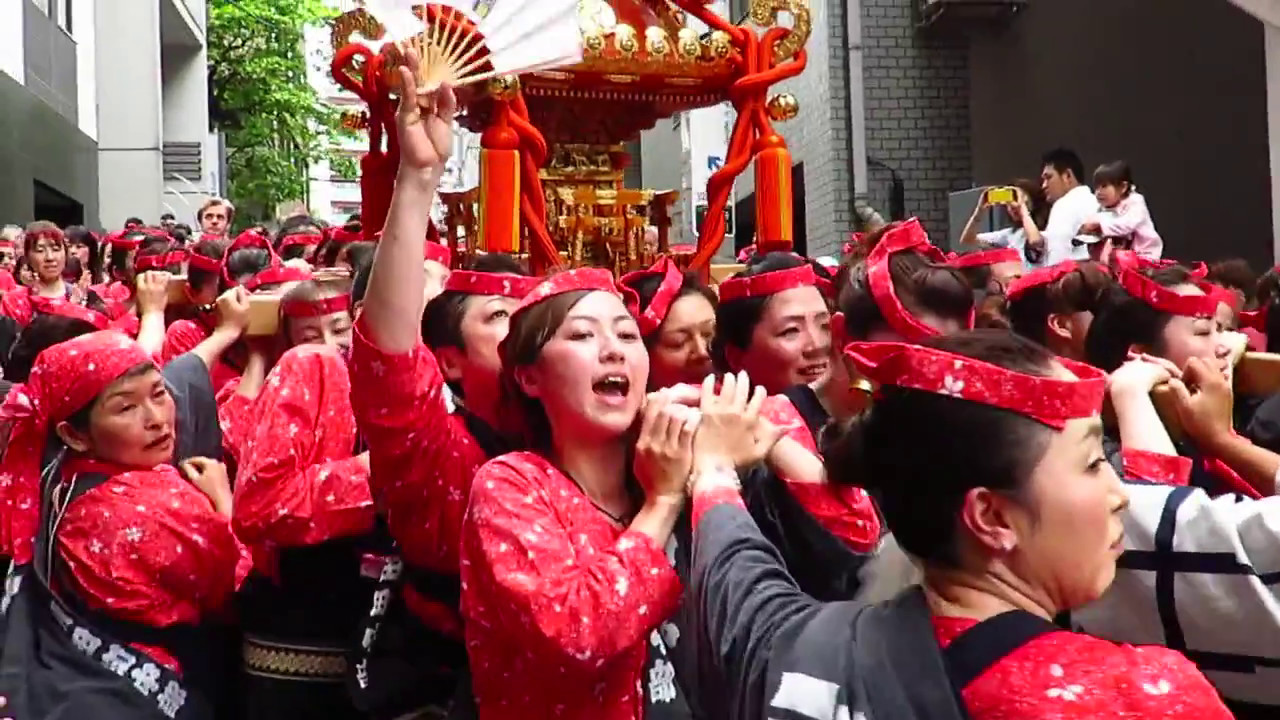 女神輿！神田祭2017 神田明神【須田町中部町会 女神輿渡御】Kanda festival Shinto shrine YouTube