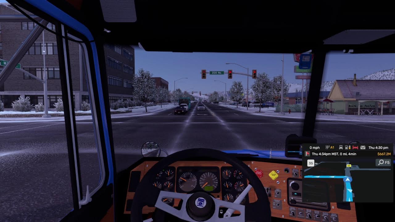 Hitting The Virtual  Road is Live Playing ATS, Driving in Heavy Snow!