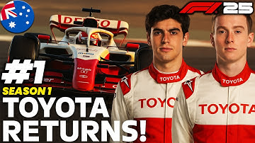 F1 25 MY TEAM Career Mode #1 | TOYOTA RETURNS TO F1! 🔴 | Colapinto & O