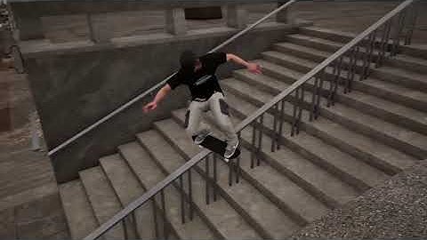 Heelflip lipslide(Session skate game)