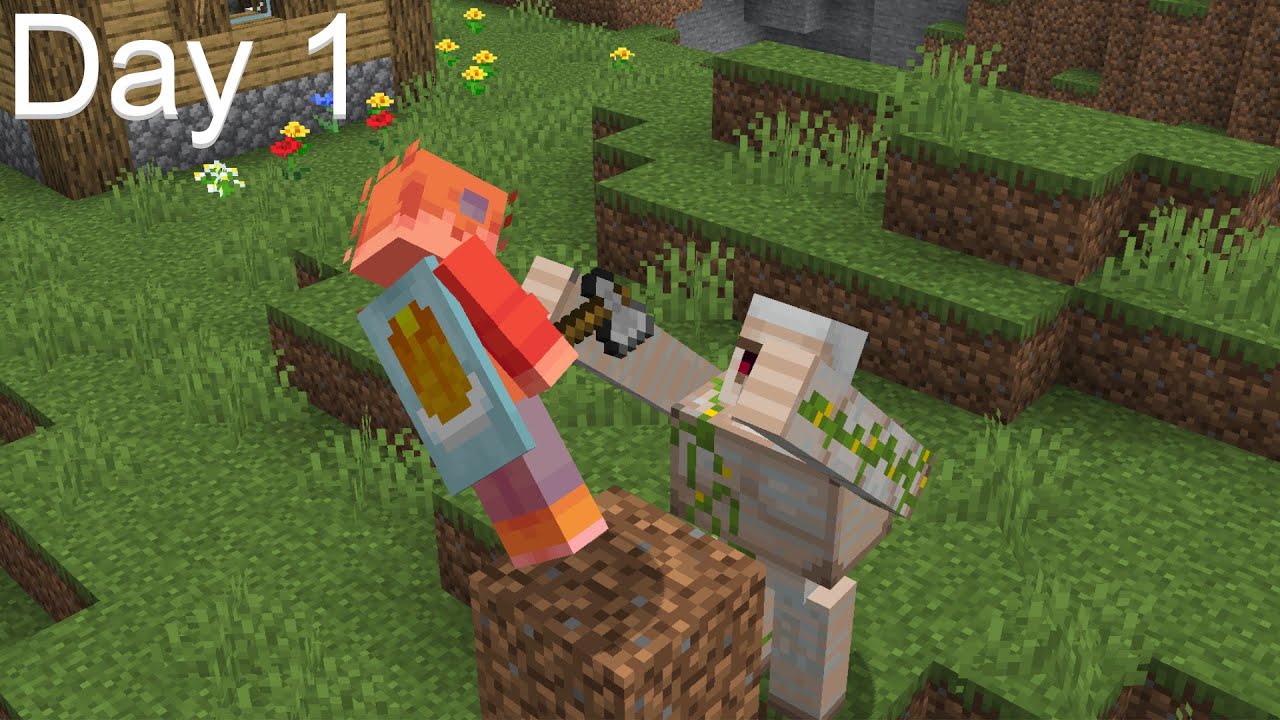 Learning to Speedrun Minecraft Day 1 (Java) - YouTube