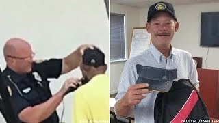 VIRAL VIDEO UPDATE: Homeless man gets job after officer helps him shave beard | ABC7