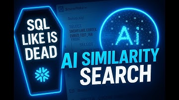 Snowflake SQL LIKE Is DEAD — AI Similarity Search Killed it ?
